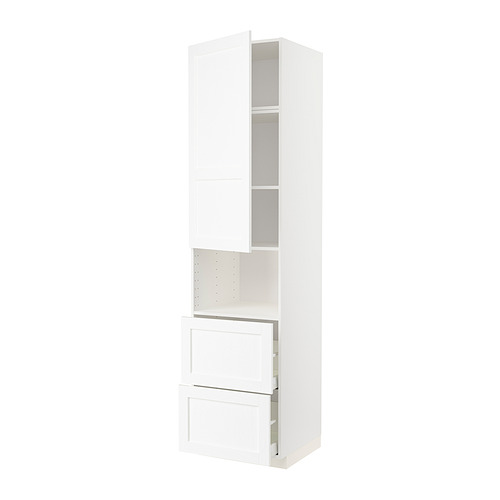 METOD/MAXIMERA hi cab f micro w door/2 drawers