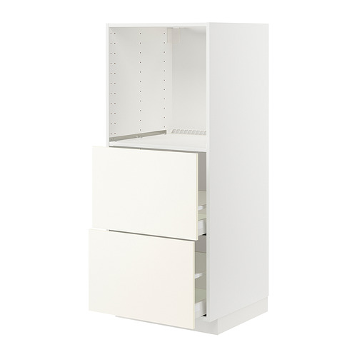 METOD/MAXIMERA high cabinet w 2 drawers for oven