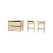 KRONÖREN bedroom furniture, set of 3
