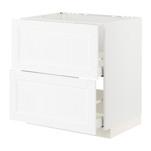METOD/MAXIMERA, base cab f sink+2 fronts/2 drawers