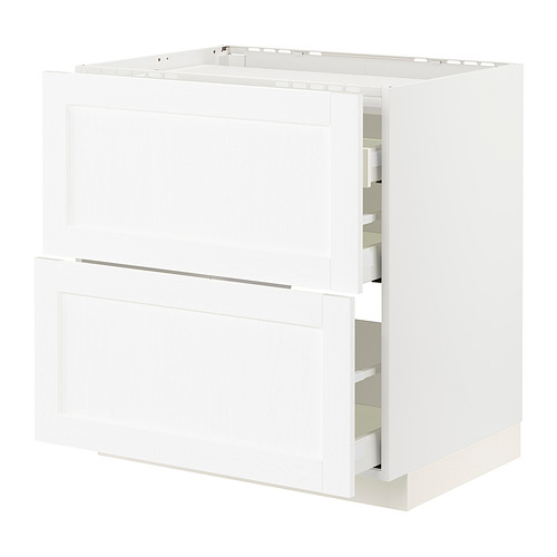 METOD/MAXIMERA, base cab f hob/2 fronts/3 drawers