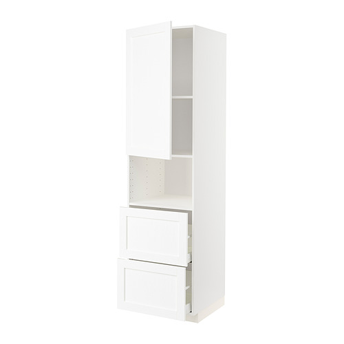 METOD/MAXIMERA hi cab f micro w door/2 drawers
