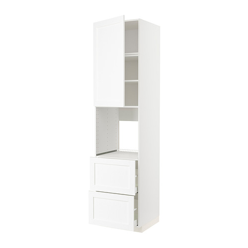 METOD/MAXIMERA high cabinet f oven+door/2 drawers