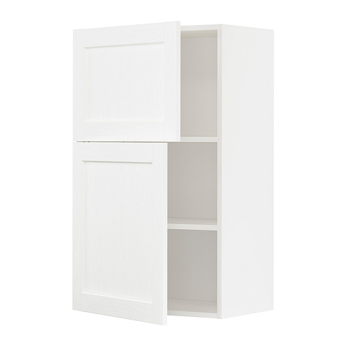 METOD wall cabinet with shelves/2 doors
