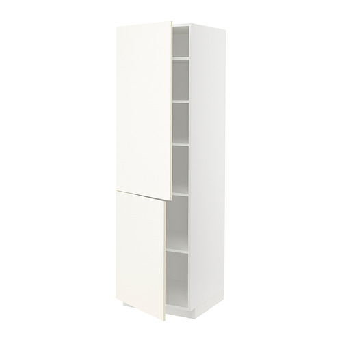 METOD high cabinet with shelves/2 doors