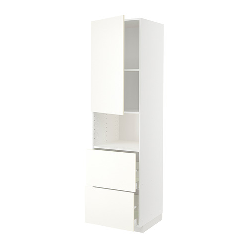 METOD/MAXIMERA hi cab f micro w door/2 drawers