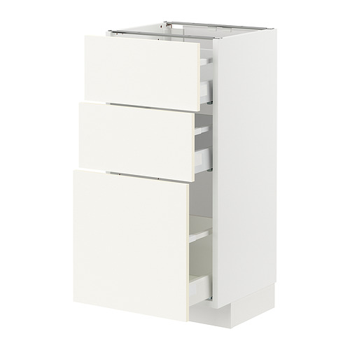 METOD/MAXIMERA base cabinet with 3 drawers