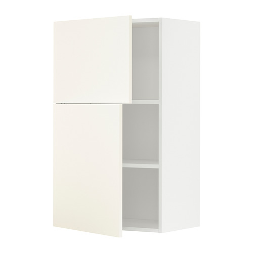 METOD wall cabinet with shelves/2 doors