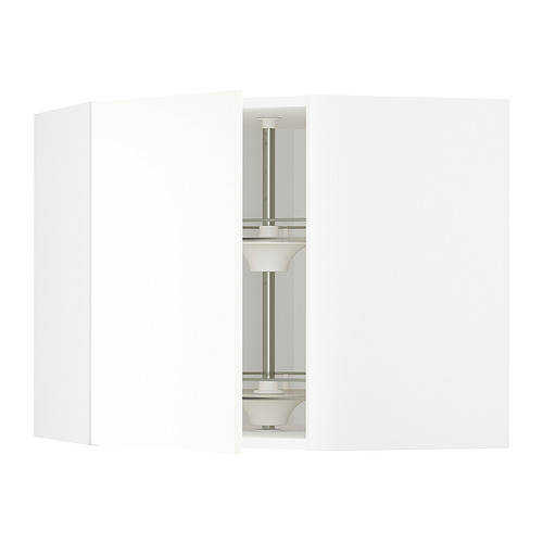 METOD corner wall cabinet with carousel