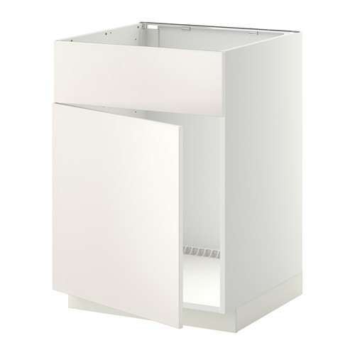 METOD base cabinet f sink w door/front