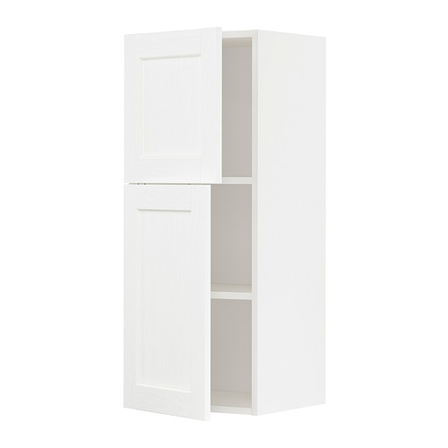 METOD wall cabinet with shelves/2 doors