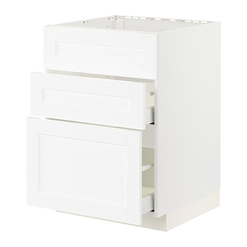 METOD/MAXIMERA base cab f sink+3 fronts/2 drawers