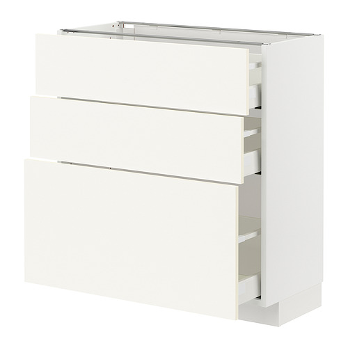 METOD/MAXIMERA base cabinet with 3 drawers