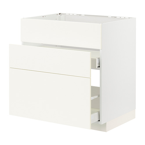 METOD/MAXIMERA base cab f sink+3 fronts/2 drawers