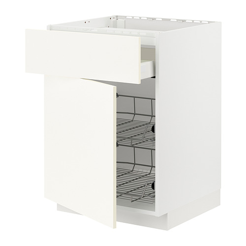 METOD/MAXIMERA base cab f hob/drawer/2 wire bskts