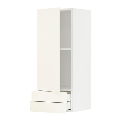 METOD/MAXIMERA wall cabinet with door/2 drawers