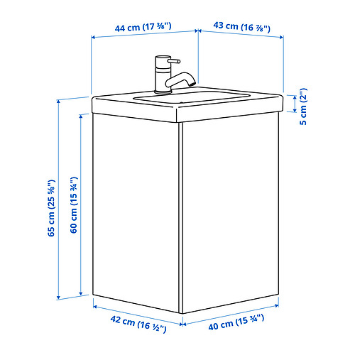 ENHET/TVÄLLEN wash-stnd w door/wash-basin/tap