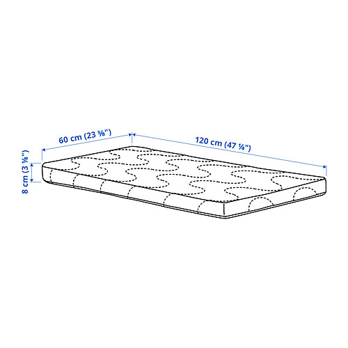 SKÖNAST svampdýna í ungbarnarúm