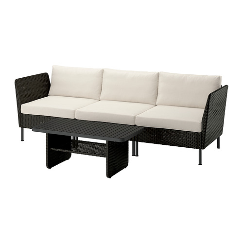 VITTSKÄR, 3-seat conversation set