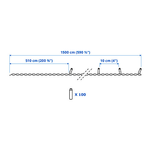 GETKÅL LED ljósasería
