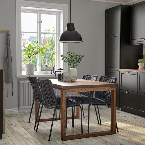MÖRBYLÅNGA/TEGELÖN, table and 4 chairs