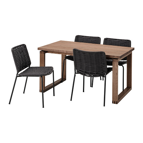 MÖRBYLÅNGA/TEGELÖN, table and 4 chairs