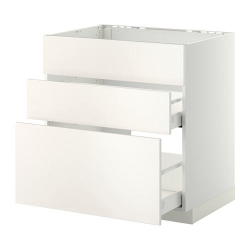 METOD/MAXIMERA base cab f sink+3 fronts/2 drawers