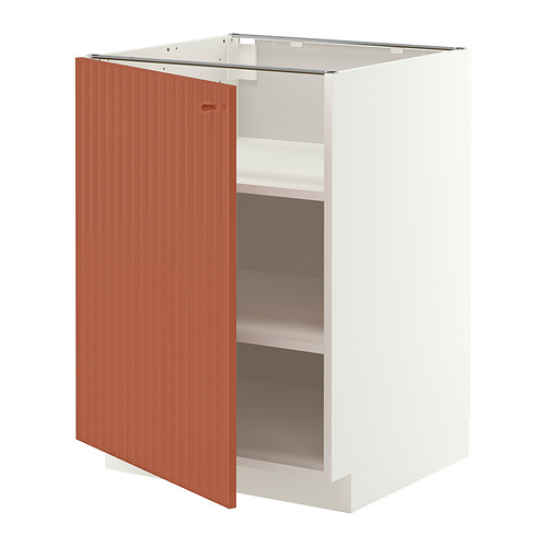 METOD base cabinet with shelves