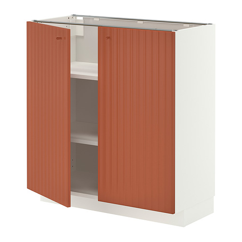 METOD base cabinet with shelves/2 doors