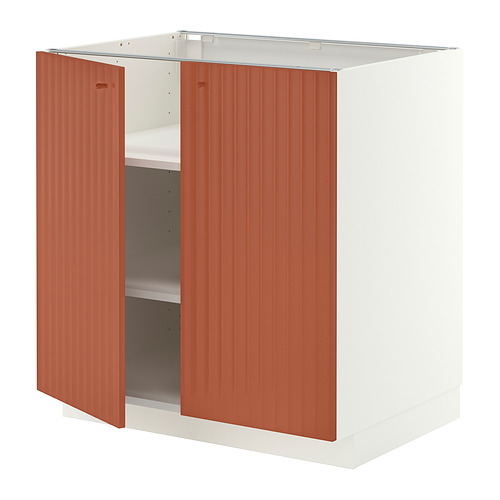 METOD base cabinet with shelves/2 doors
