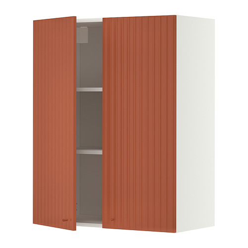 METOD wall cabinet with shelves/2 doors