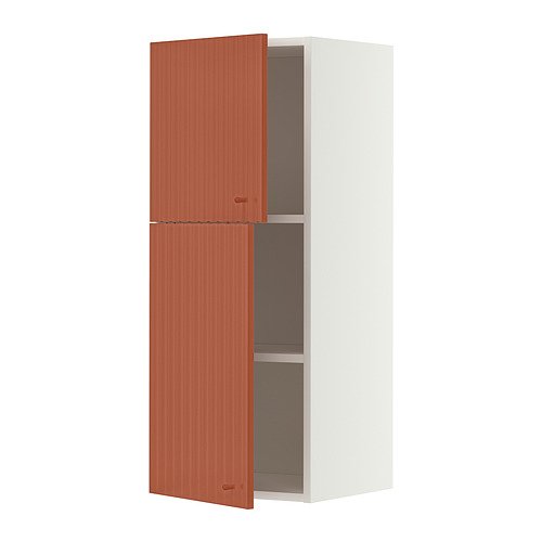 METOD wall cabinet with shelves/2 doors