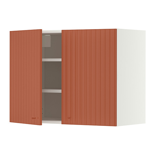 METOD wall cabinet with shelves/2 doors
