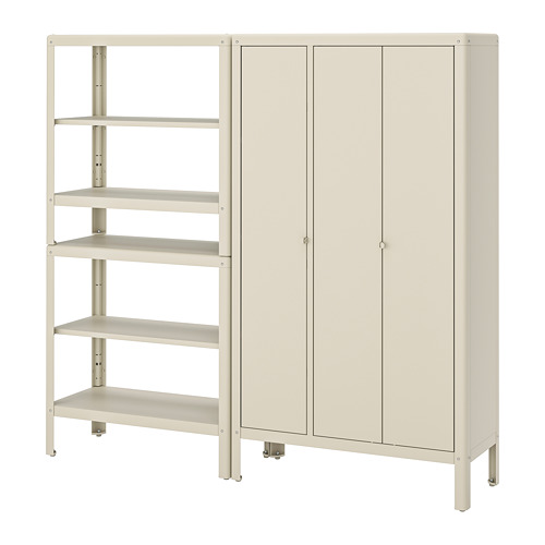 KOLBJÖRN, shelving unit with cabinet