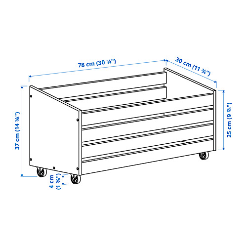 IVAR storage box on wheels