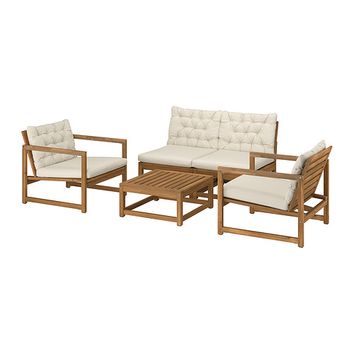 NÄMMARÖ, 4-seat conversation set, outdoor