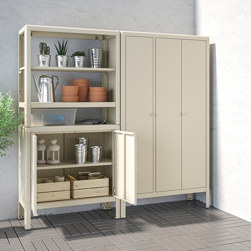 KOLBJÖRN, shelving unit with 2 cabinets