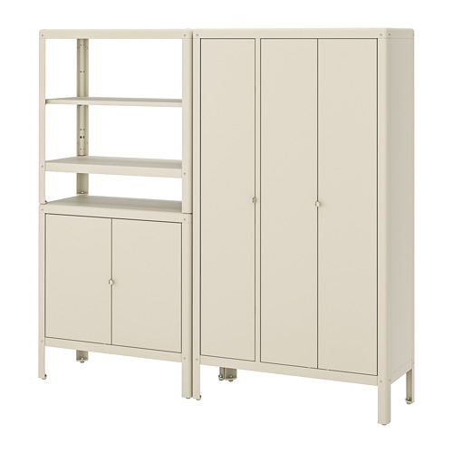 KOLBJÖRN, shelving unit with 2 cabinets