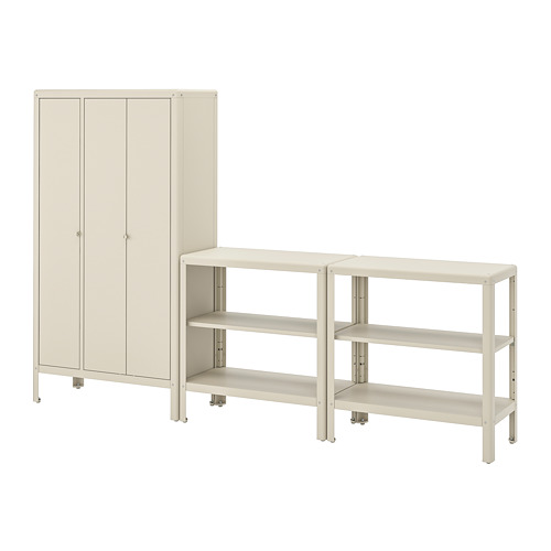 KOLBJÖRN, shelving unit with cabinet