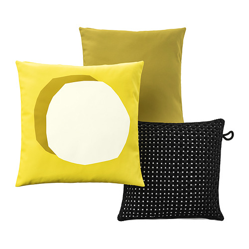 GULLBERGSÖ/HJÄRTERÖ, cushion, set of 3