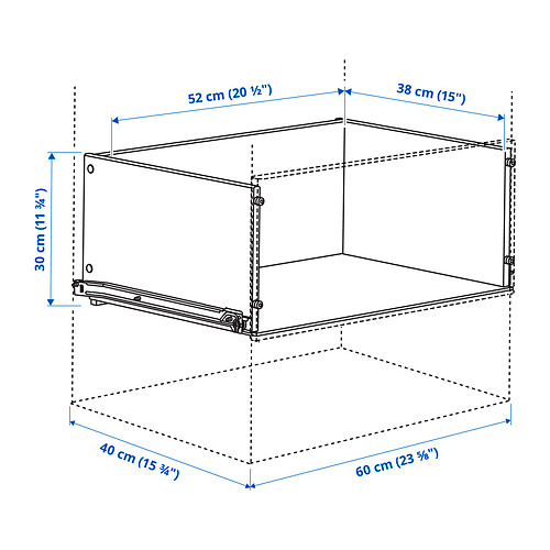 KONSTRUERA, drawer without front