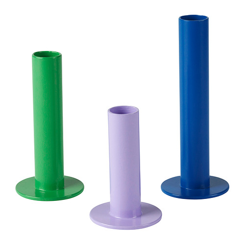 TUVKORNELL, candle holder, set of 3
