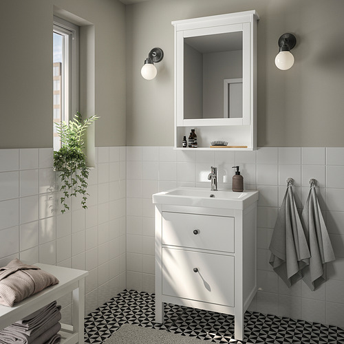 HEMNES/ORRSJÖN, wash-stnd w drawers/wash-basin/tap