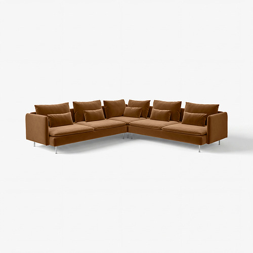 SÖDERHAMN, corner sofa, 6-seat