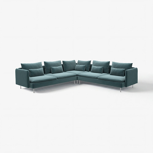 SÖDERHAMN, corner sofa, 6-seat