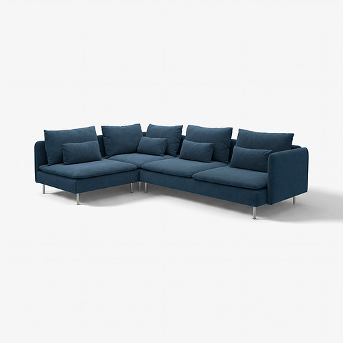 SÖDERHAMN, corner sofa, 4-seat