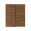 Black/double sided walnut