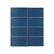 Aluminium/double sided blue