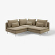 SÖDERHAMN corner sofa, 3-seat