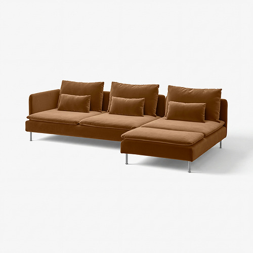 SÖDERHAMN, 4-seat sofa with chaise longue
